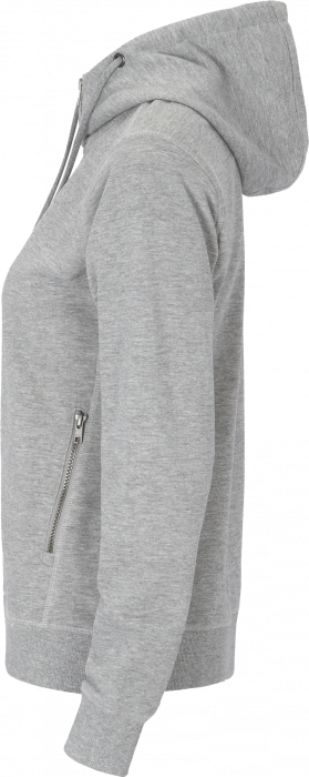 Cottover - F. Terry Zip Hoodie Woman - Grey Melange