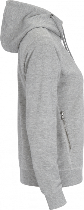 Cottover - F. Terry Zip Hoodie Woman - Grey Melange