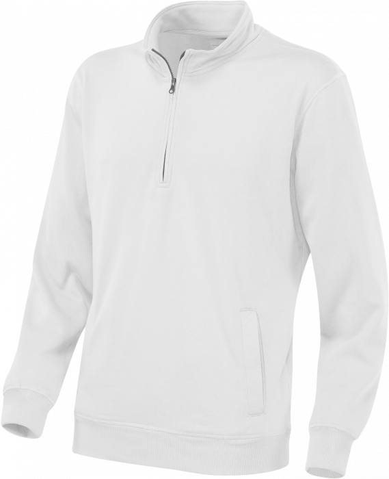 Cottover - Eco Cotton Sweatshirt Half Zip - White