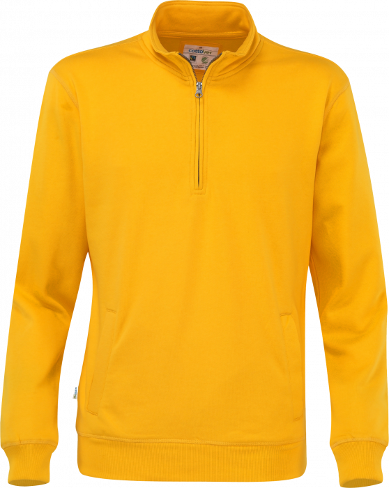 Cottover - Eco Cotton Sweatshirt Half Zip - Yellow