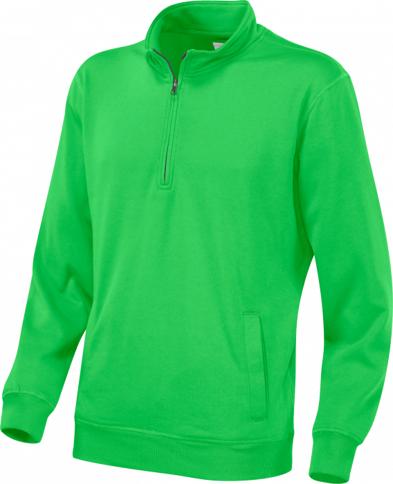 Cottover - Eco Cotton Sweatshirt Half Zip - Green
