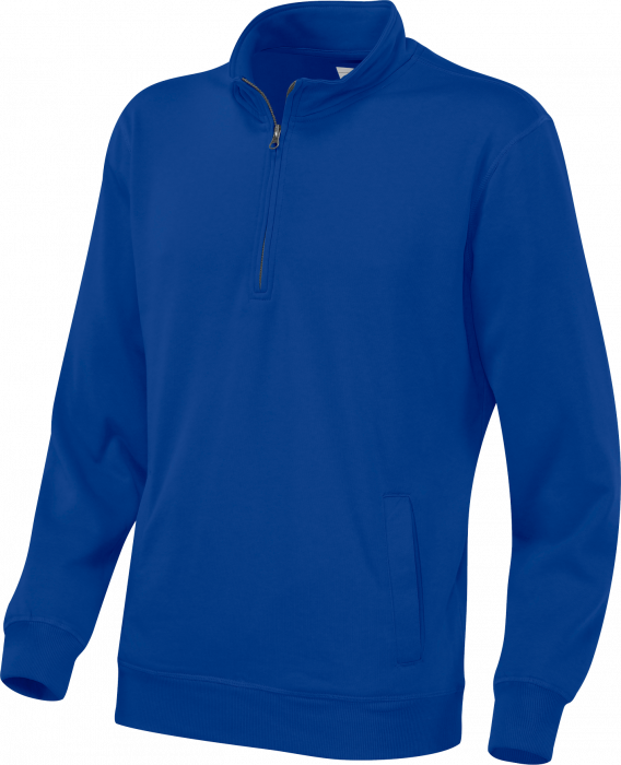 Cottover - Eco Cotton Sweatshirt Half Zip - Royal Blue