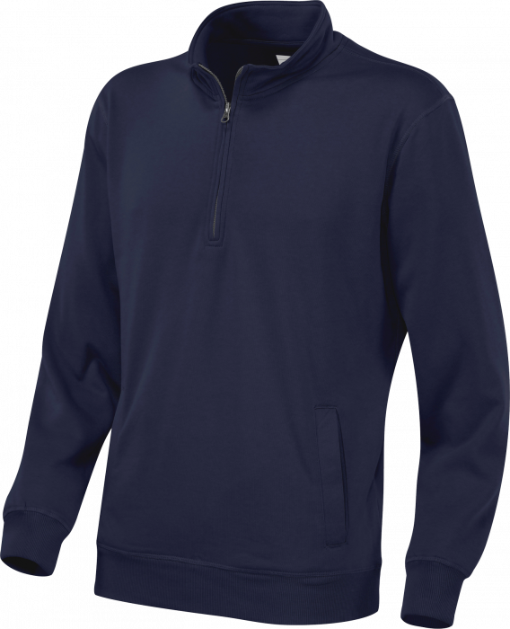 Cottover - Eco Cotton Sweatshirt Half Zip - Navy
