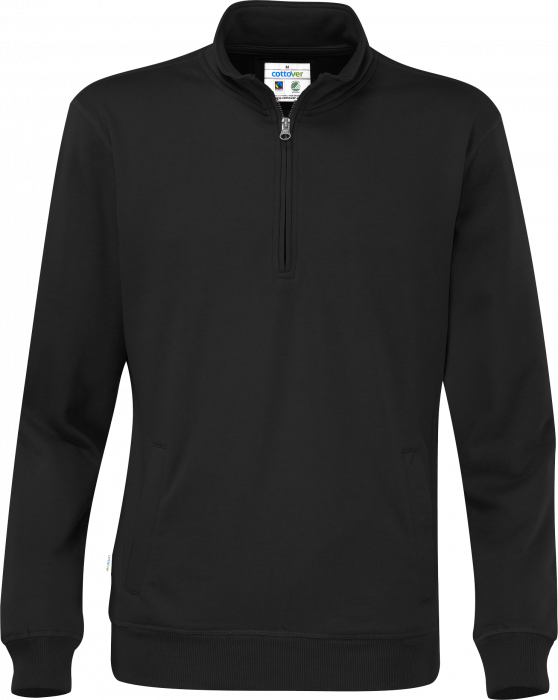 Cottover - Eco Cotton Sweatshirt Half Zip - Royal Blue