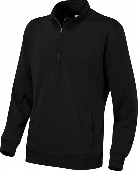 Cottover - &Oslash;kologisk Bomulds Sweatshirt Med Halv Lynl&aring;s - Kongebl&aring;