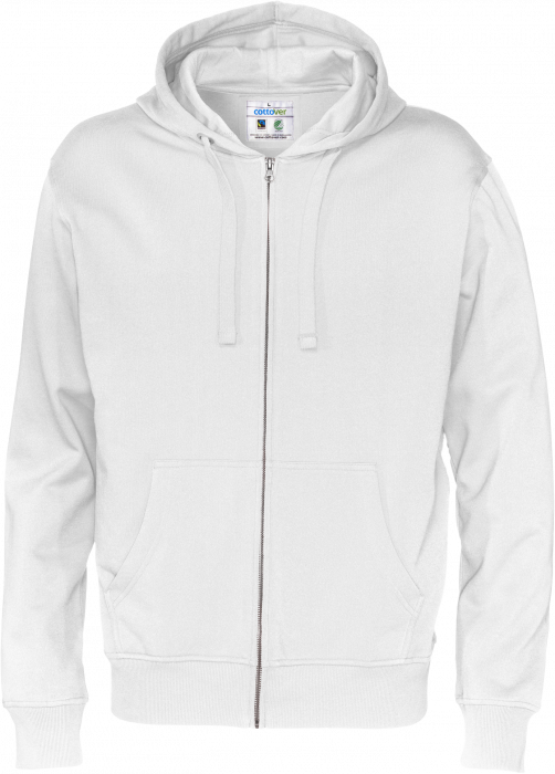 Cottover - Eco Cotton Zip Hoodie - White
