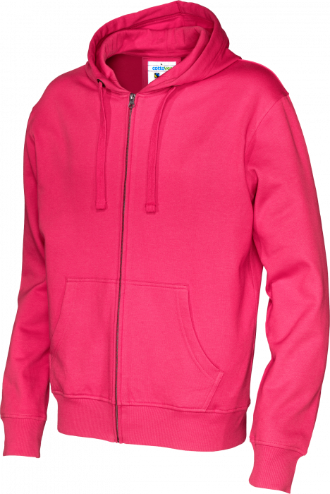 Cottover - Eco Cotton Zip Hoodie - Dark Cerise