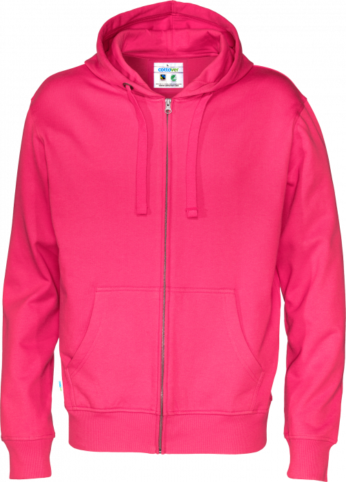 Cottover - Eco Cotton Zip Hoodie - Dark Cerise