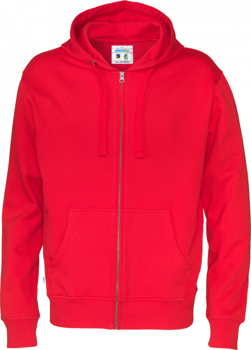 Cottover - Eco Cotton Zip Hoodie - Red