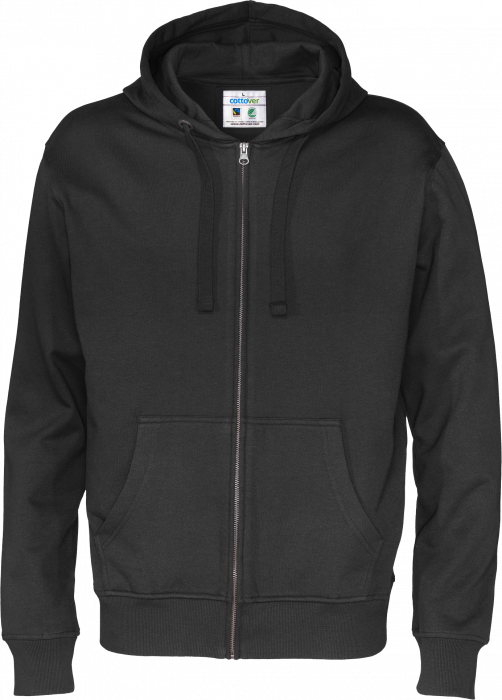 Cottover - Eco Cotton Zip Hoodie - Black