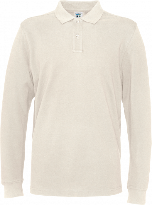 Cottover - Eco Cotton Ls Pique Polo Man - Off-White