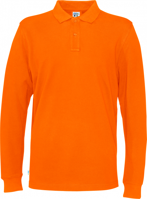 Cottover - Eco Cotton Ls Pique Polo Man - Orange