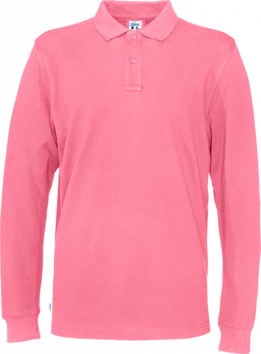 Cottover - Eco Cotton Ls Pique Polo Man - Pink