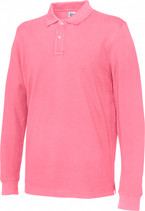 Cottover - Eco Cotton Ls Pique Polo Man - Pink