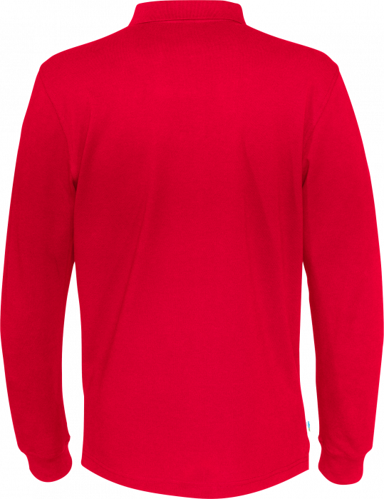 Cottover - &Oslash;kologisk Bomulds Lang&aelig;rmet Pique Polo Herre - R&oslash;d