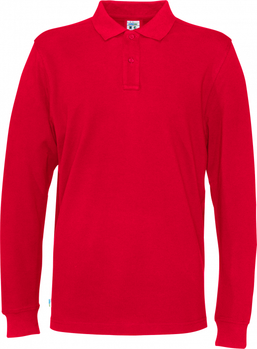 Cottover - Eco Cotton Ls Pique Polo Man - Red
