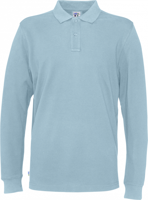 Cottover - Eco Cotton Ls Pique Polo Man - Sky Blue