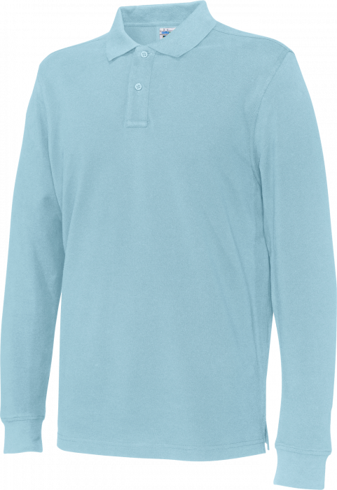 Cottover - Eco Cotton Ls Pique Polo Man - Sky Blue
