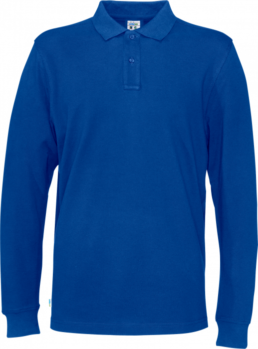 Cottover - Eco Cotton Ls Pique Polo Man - Royal Blue