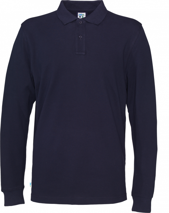 Cottover - Eco Cotton Ls Pique Polo Man - Marine