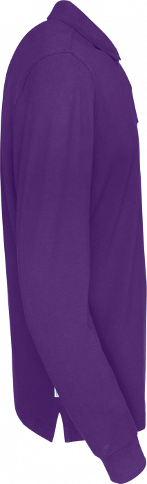 Cottover - Eco Cotton Ls Pique Polo Man - Purple