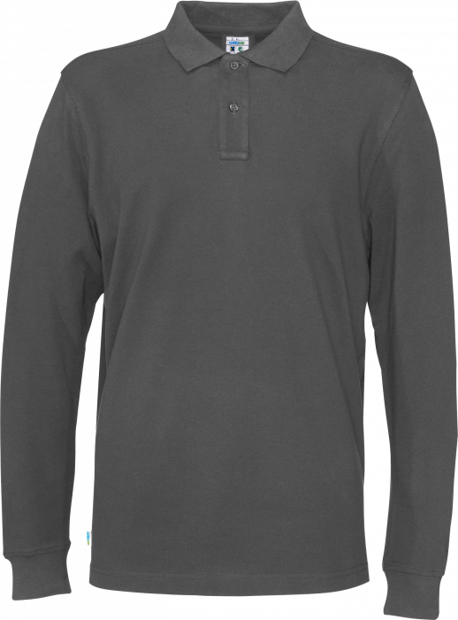 Cottover - Eco Cotton Ls Pique Polo Man - Charcoal