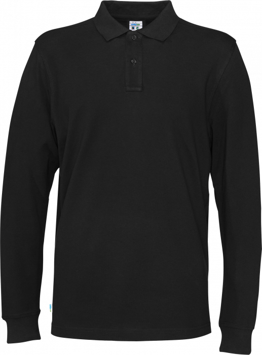 Cottover - Eco Cotton Ls Pique Polo Man - Black