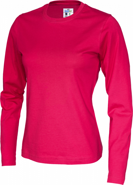 Cottover - &Oslash;kologisk Bomulds T-Shirt Lang&aelig;rmet Dame - Dark Cerise
