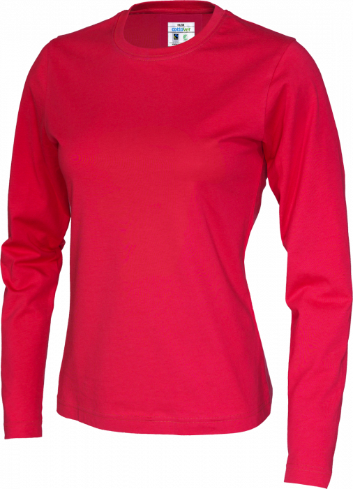 Cottover - Eco Cotton T-Shirt Longsleeve Lady - Red