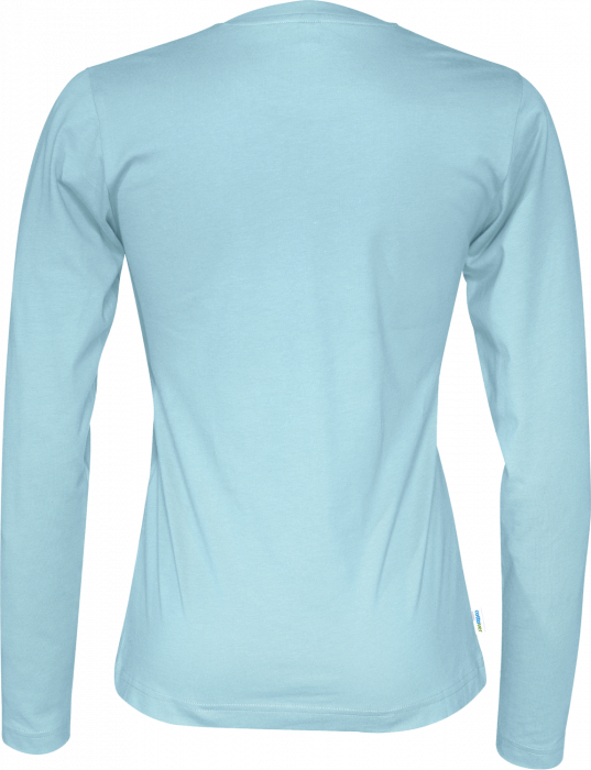 Cottover - &Oslash;kologisk Bomulds T-Shirt Lang&aelig;rmet Dame - Sky Blue