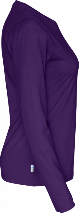 Cottover - &Oslash;kologisk Bomulds T-Shirt Lang&aelig;rmet Dame - Lilla