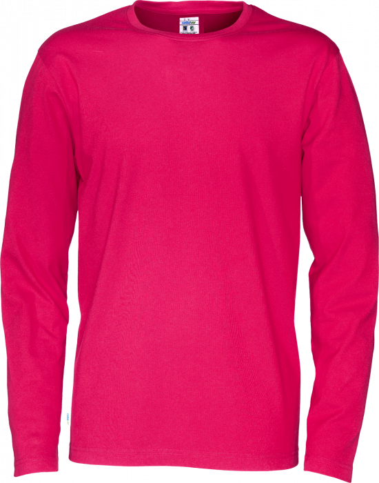 Cottover - Eco Cotton T-Shirt Longsleeve Man - Dark Cerise
