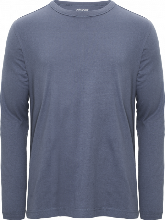 Cottover - Eco Cotton Relaxed Ls T-Shirt - Dusty Blue