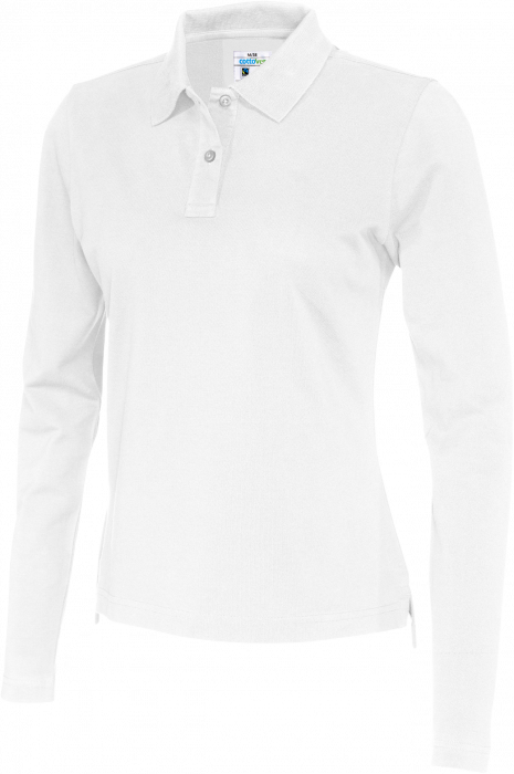 Cottover - Eco Cotton Ls Pique Polo Woman - White
