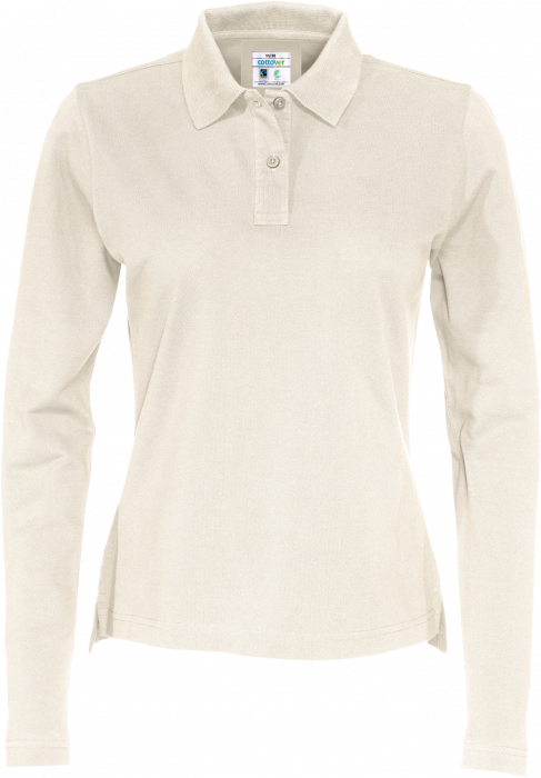 Cottover - Eco Cotton Ls Pique Polo Woman - Off-White
