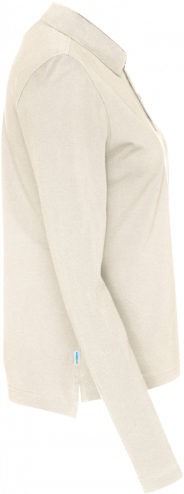 Cottover - Eco Cotton Ls Pique Polo Woman - Off-White