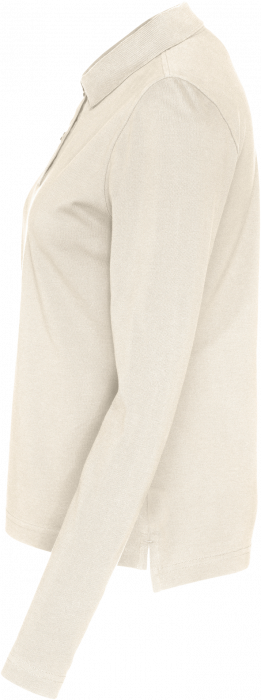 Cottover - Eco Cotton Ls Pique Polo Woman - Off-White