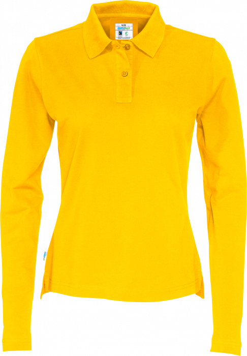 Cottover - Eco Cotton Ls Pique Polo Woman - Yellow