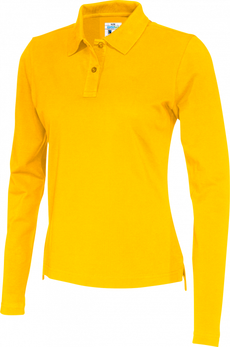 Cottover - Eco Cotton Ls Pique Polo Woman - Yellow