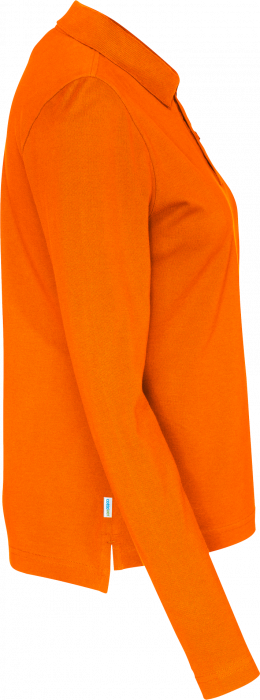 Cottover - Eco Cotton Ls Pique Polo Woman - Orange