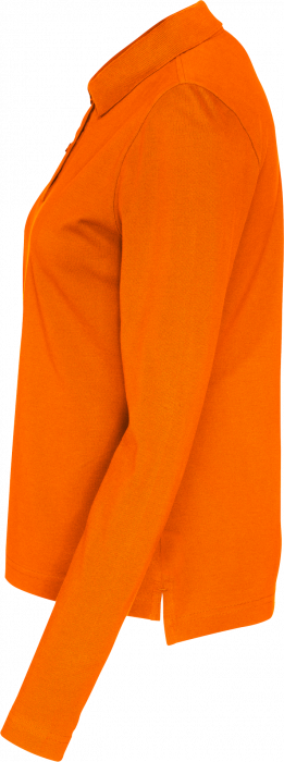 Cottover - Eco Cotton Ls Pique Polo Woman - Orange