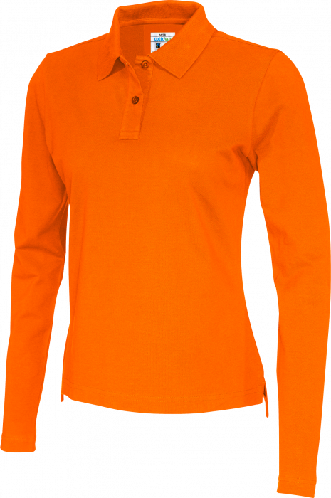 Cottover - Eco Cotton Ls Pique Polo Woman - Orange