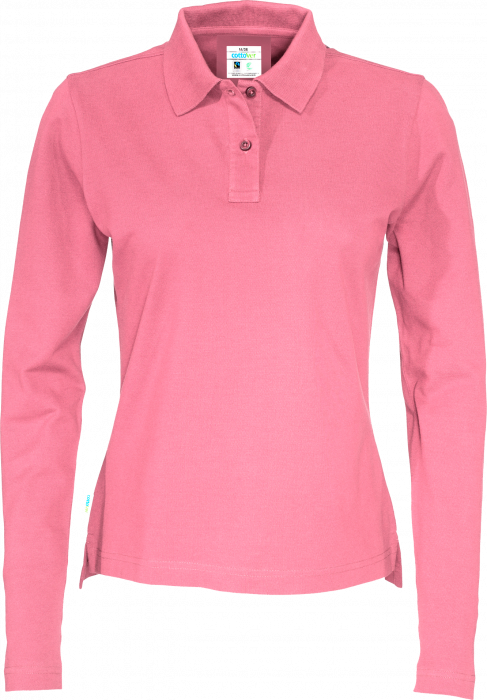 Cottover - Eco Cotton Ls Pique Polo Woman - Pink