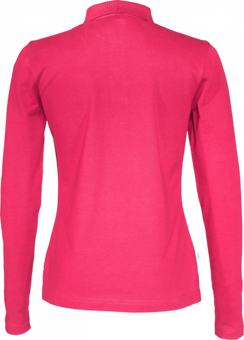 Cottover - Eco Cotton Ls Pique Polo Woman - Dark Cerise