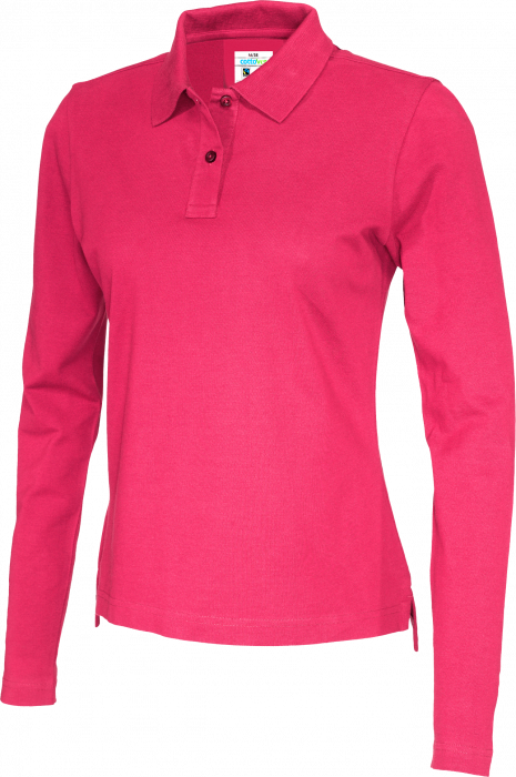 Cottover - Eco Cotton Ls Pique Polo Woman - Dark Cerise