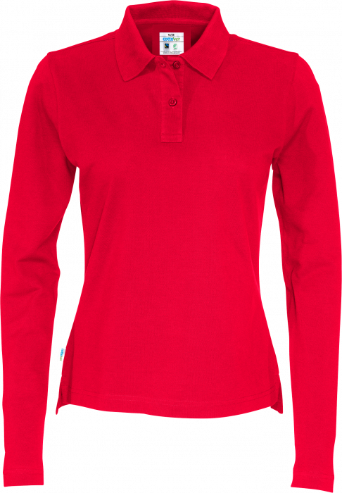 Cottover - Eco Cotton Ls Pique Polo Woman - Red