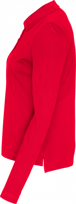 Cottover - Eco Cotton Ls Pique Polo Woman - Red