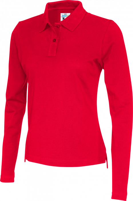 Cottover - Eco Cotton Ls Pique Polo Woman - Red
