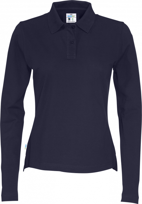 Cottover - Eco Cotton Ls Pique Polo Woman - Marinho