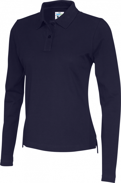 Cottover - Eco Cotton Ls Pique Polo Woman - Marine